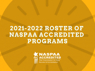 2021-2022 Roster of NASPAA Accredited Programs