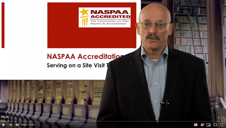 NASPAA Site Visitor Training Videos