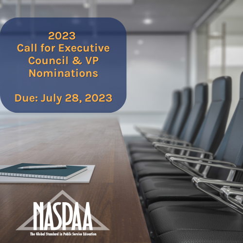 2023 NASPAA Call For Execuitve Council Nominations
