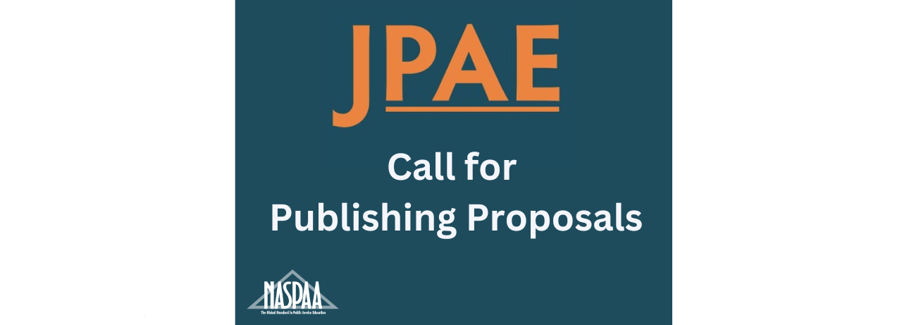 JPAE Call for Publishing Proposals