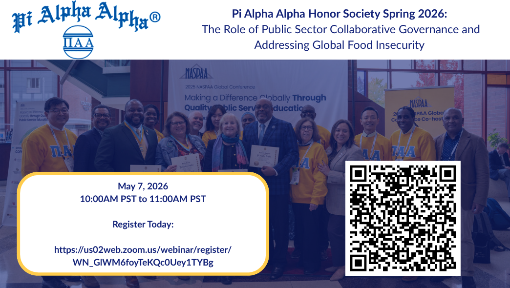 Pi Alpha Alpha May Webinar