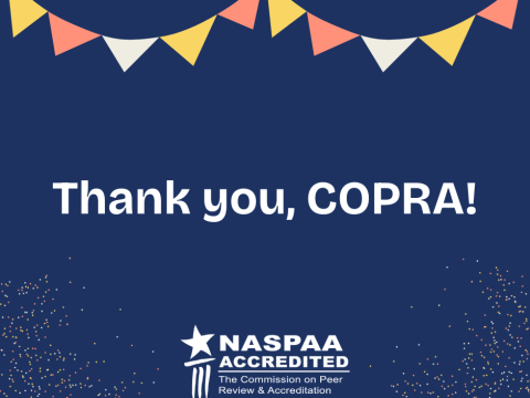 Thank you, COPRA banner.