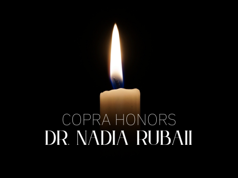 COPRA Honors Dr. Nadia Rubaii