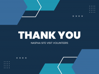 Thank you NASPAA Site Visit Volunteers