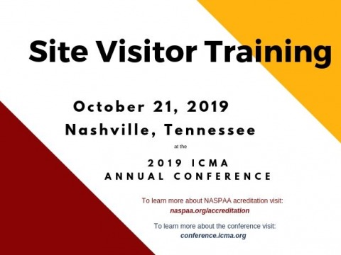 Site Visitor Training at ICMA 2019