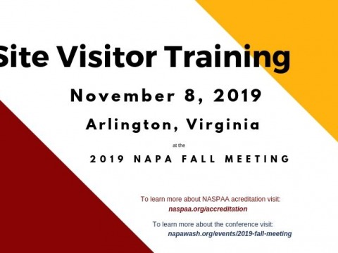 2019 NAPA Site Visitor Training