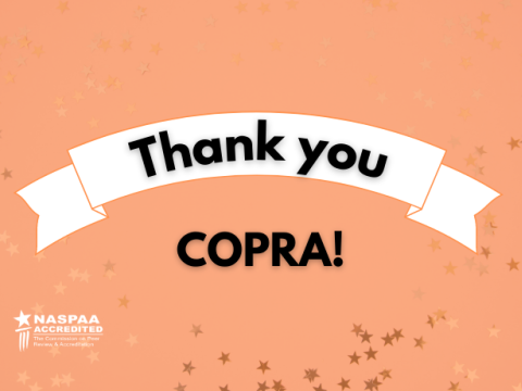 Thank you, COPRA!