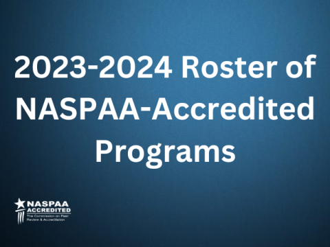 2023-2024 Roster of NASPAA-Accredited Programs