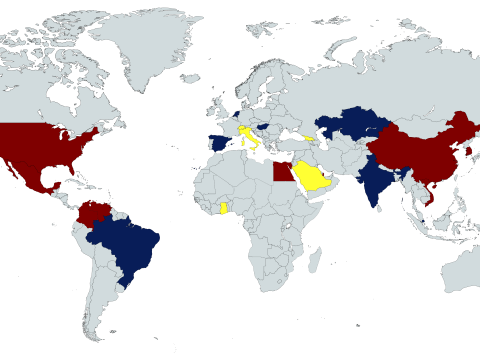 Global Map of NASPAA members