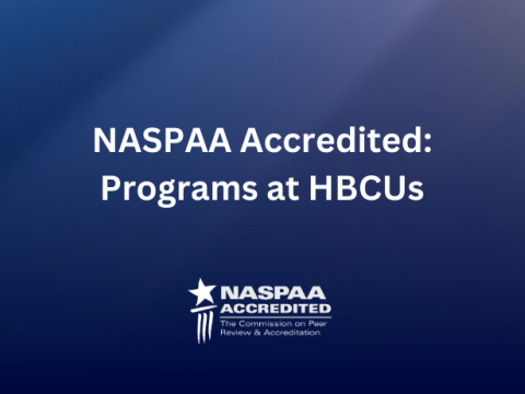 NASPAA Accredited: Programs at HBCUs