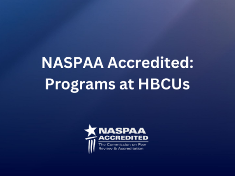 NASPAA Accredited: Programs at HBCUs | NASPAA