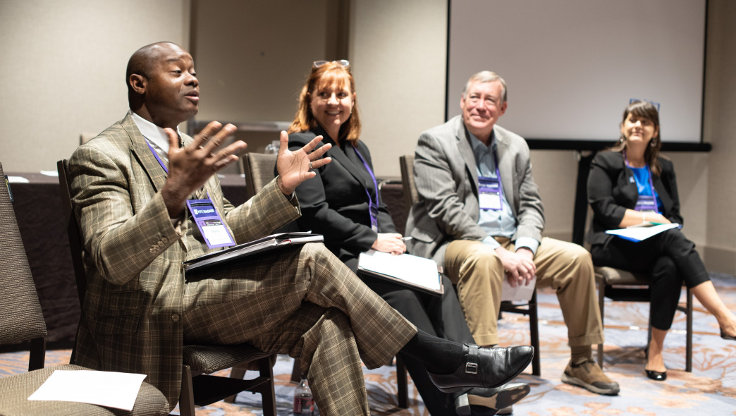 4 person conference panel