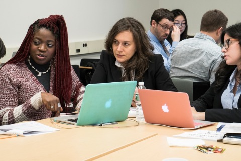 Students at Student Simulation Competition