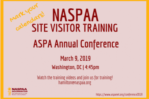 ASPA Site Visitor Training 2019