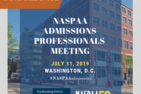 #NASPAAadmissions 2019