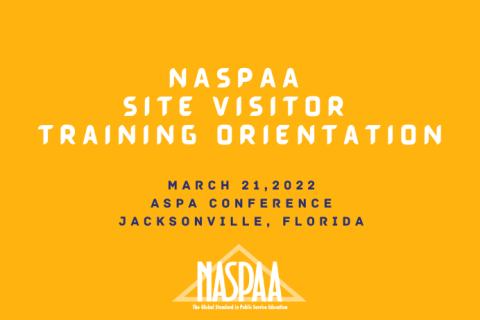 NASPAA Site Visitor Training
