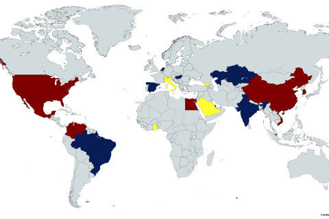 Global Map of NASPAA members