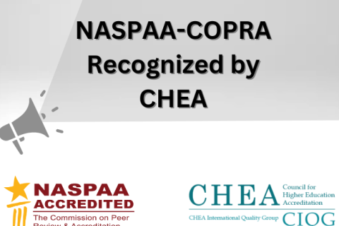 NASPAA-COPRA Recognized by CHEA