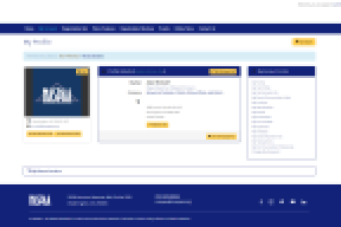Screen of NASPAA Member Portal