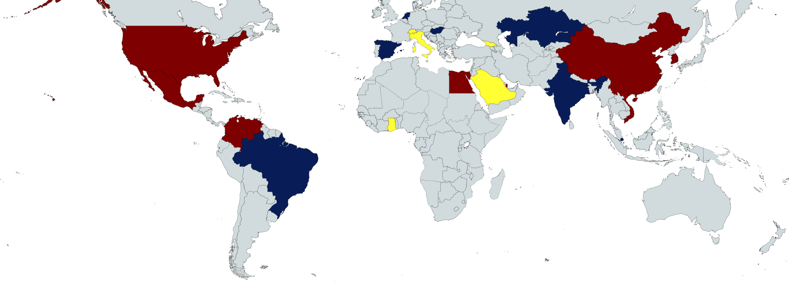 Global Map of NASPAA members