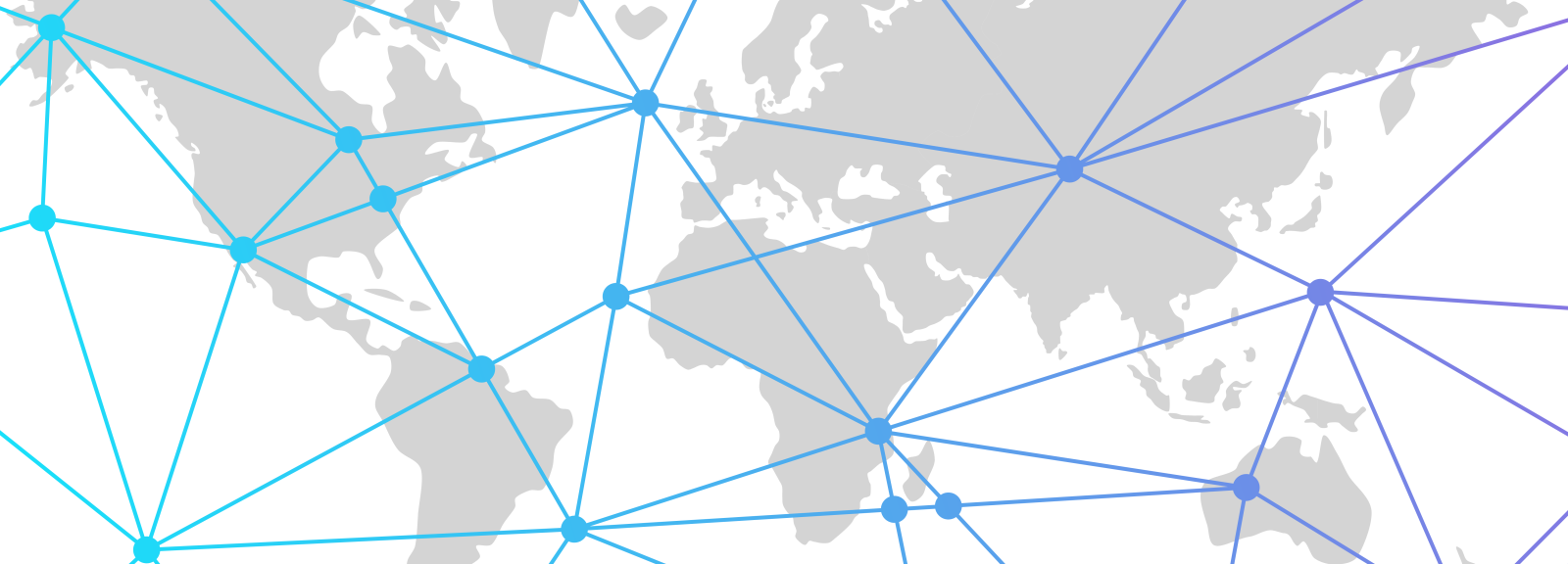 Network around the world image