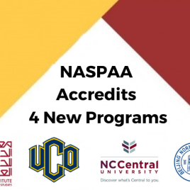 Four New NASPAA Accredited Programs