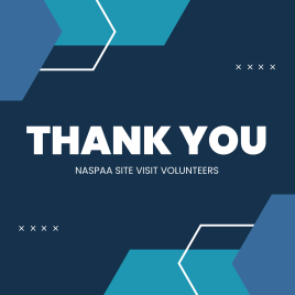 Thank you NASPAA Site Visit Volunteers