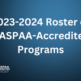 2023-2024 Roster of NASPAA-Accredited Programs