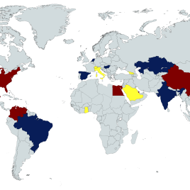Global Map of NASPAA members