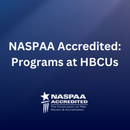 NASPAA Accredited: Programs at HBCUs