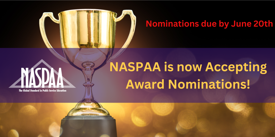 NASPAA Award Banner