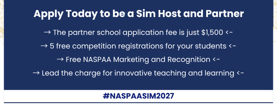 Apply to host the simulation competition in 2027