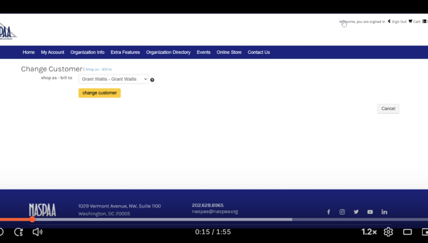 NASPAA How to pay invoice video 